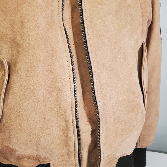 🔥2xHost Pick🔥Understated Leather Brand Tan Leather Men's Jacket - Picture 4 of 8